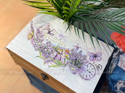 Rương gỗ phong cách cổ điển [06 Kiểu] KT30x20x15cm RUONG-GO-03